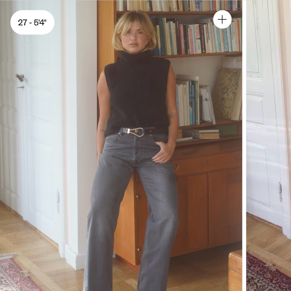 Djerf Avenue Relaxed Jeans Grey